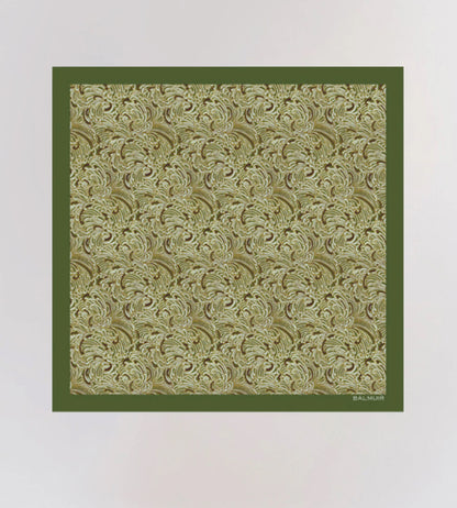 Amaroni Silk Scarf, vihreä ja keltainen
