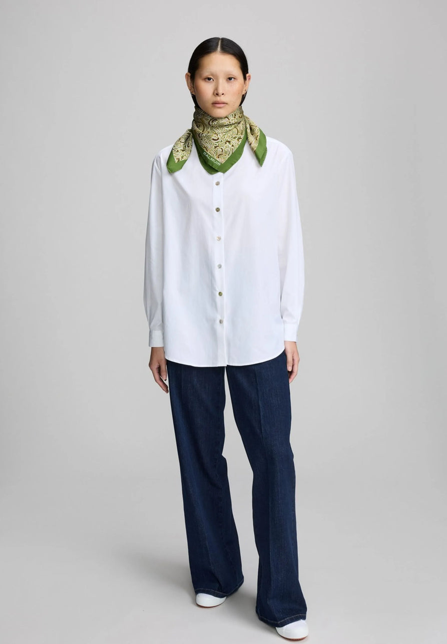 Amaroni Silk Scarf, vihreä ja keltainen