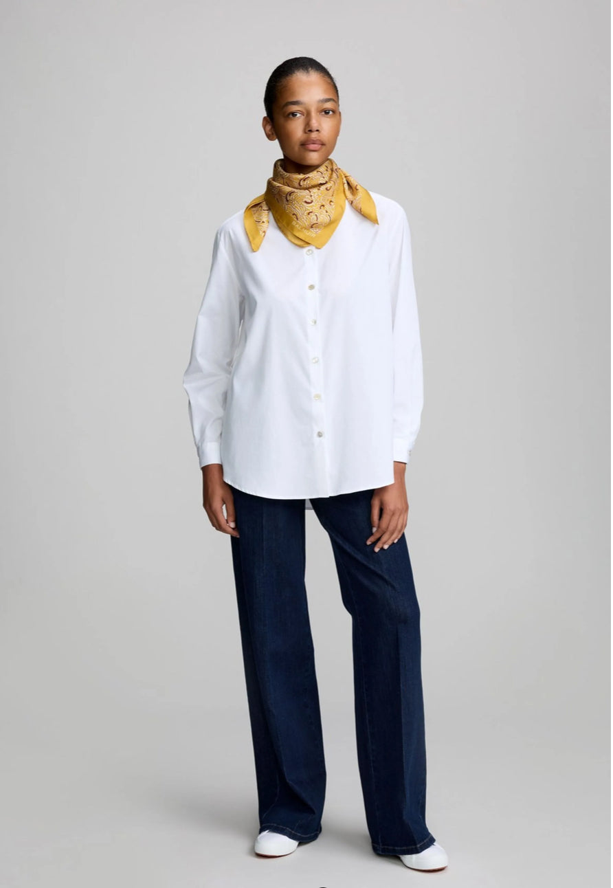 Amaroni Silk Scarf, vihreä ja keltainen