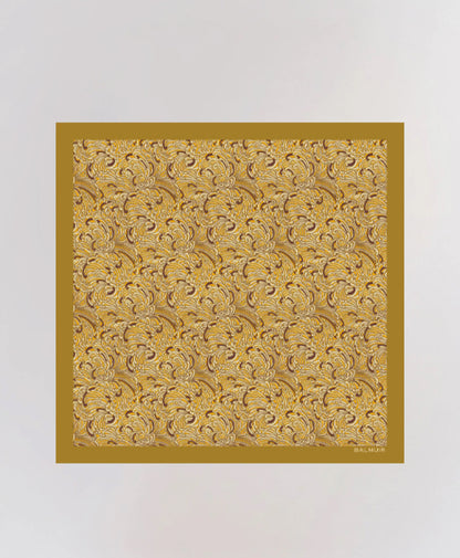 Amaroni Silk Scarf, vihreä ja keltainen