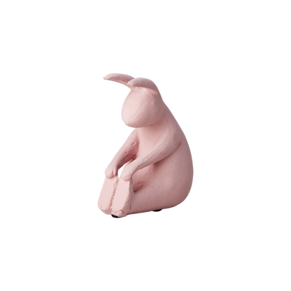 Pupu joogaava, istuva, pinkki