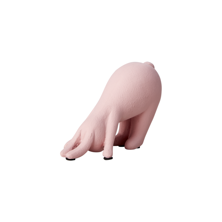 Pupu joogaava venyttelevä, pinkki