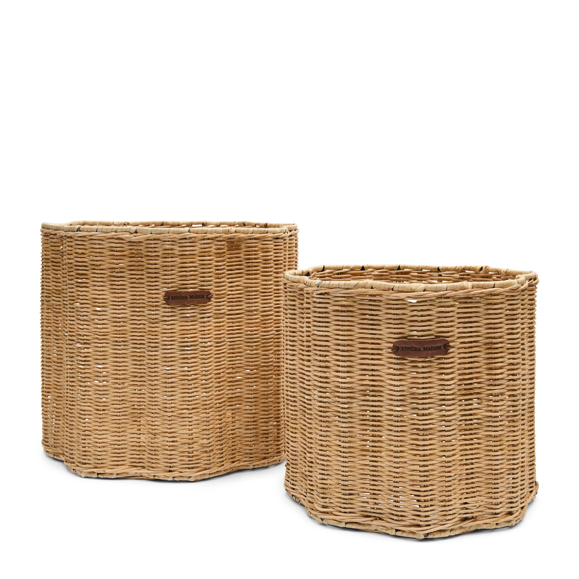 Rottinkiset Blossom korit, kaksi kokoa