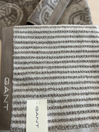 Raita -kasvopyyhe 50x70 cm taupe