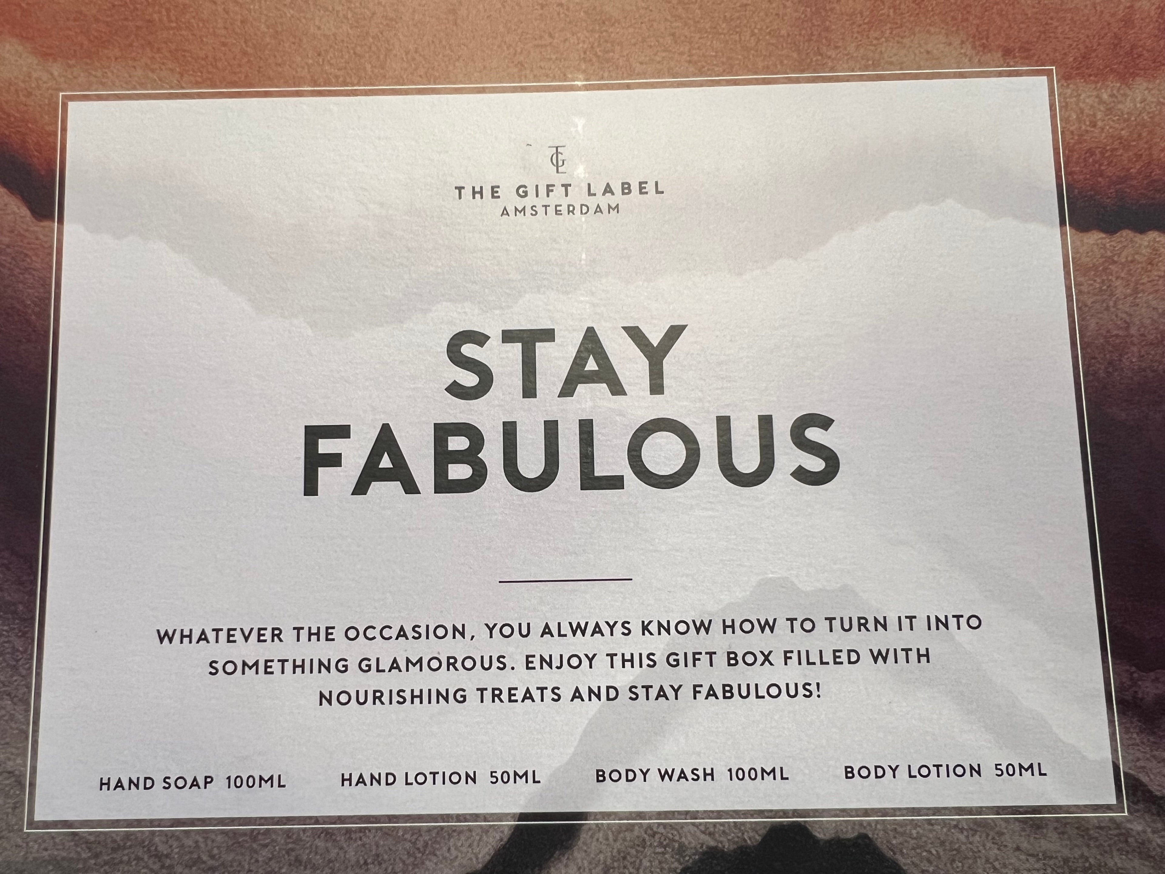 Stay fabulous - luxus lahjasetti