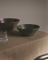 Maya teräksinen kulho, greenpurple, kaksi eri kokoa