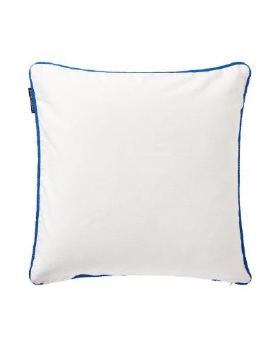 Lipputyynynpäällinen luomupuuvillatvilliä, valkoinen/sininen