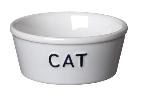 CAT ruokakuppi musta/valkoinen