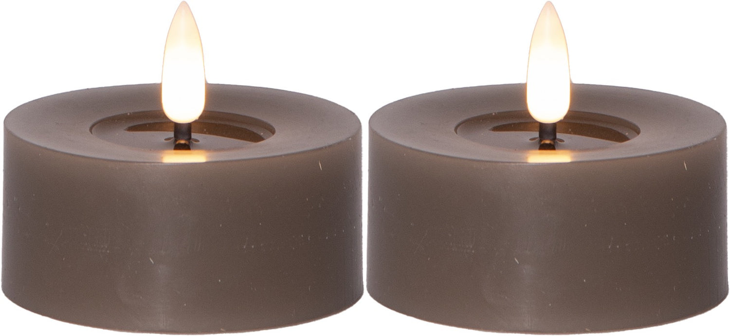 Flamme Flow isot LED tuikut 7 cm 2-pack eri värejä