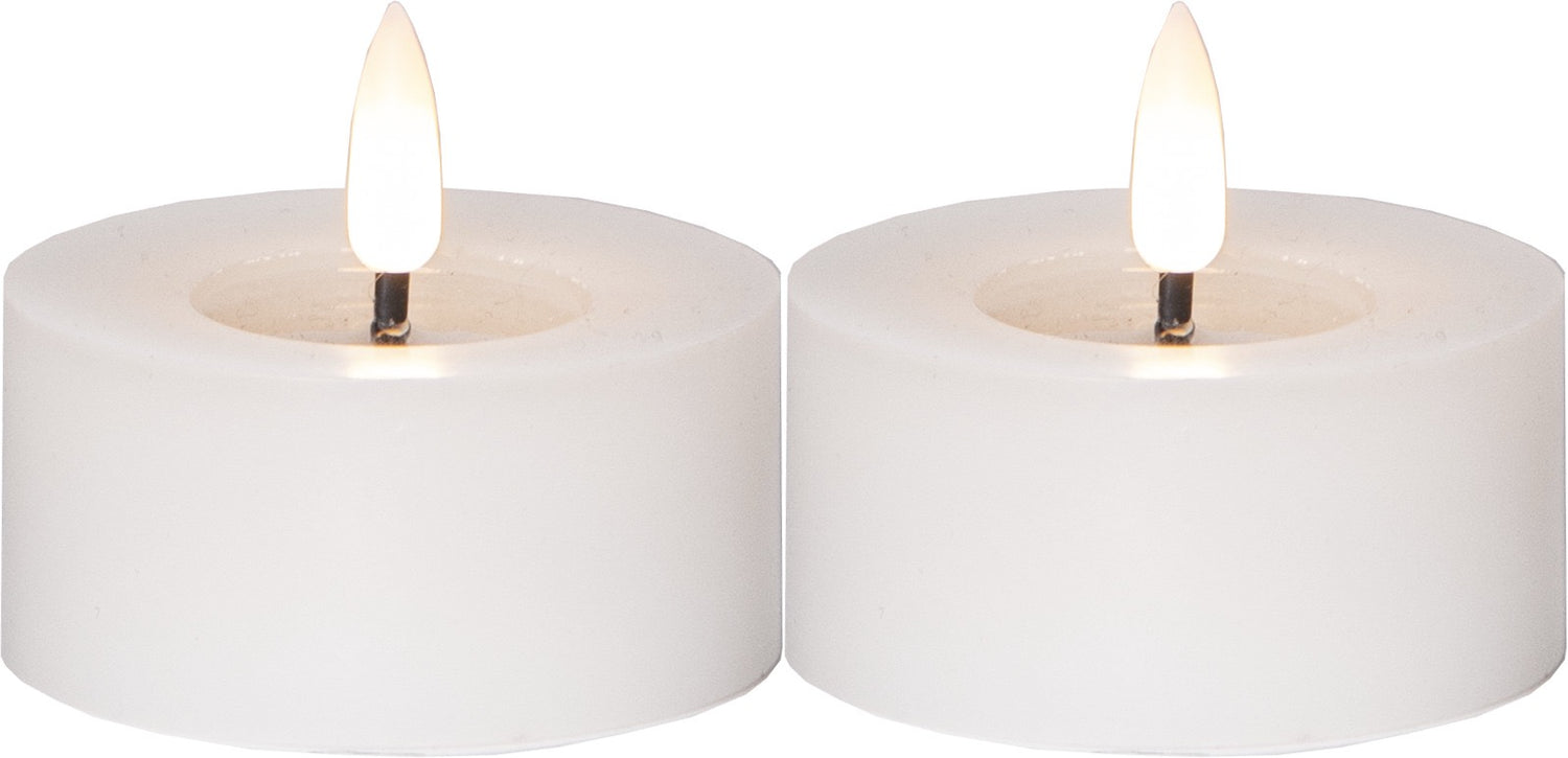 Flamme Flow isot LED tuikut 7 cm 2-pack eri värejä