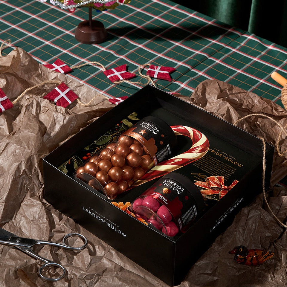 Talven lahjaboxi - Classic ja Crispy Raspberry (vadelma)
