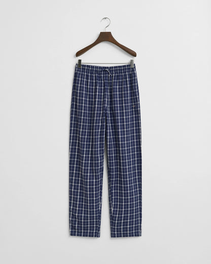 Teens-malliston ruudulliset flanellipyjamahousut siniset