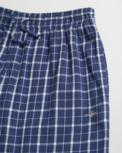 Teens-malliston ruudulliset flanellipyjamahousut siniset