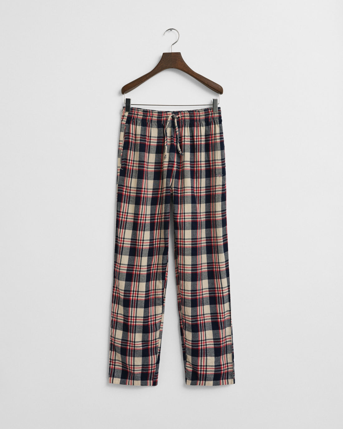 Teens-malliston ruudulliset flanellipyjamahousut pun/sin