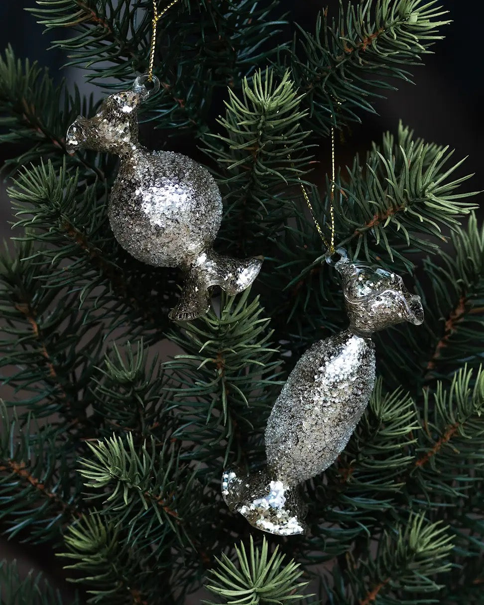 Lasinen karkkikoriste 2 kpl pakkaus