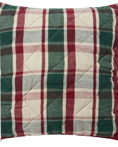 Tikattu ruudullinen tyynynpäällinen 50x50 cm