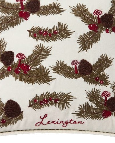 Männynoksa, luomupuuvillasamettia, tyynynpäällinen