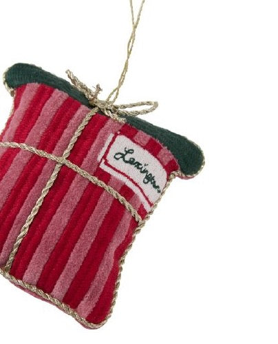 Pehmeä joulukoriste lahjapaketti 11 cm