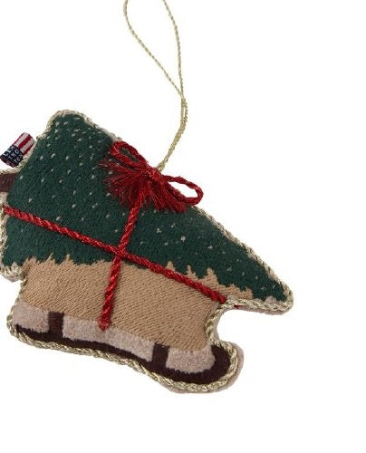 Pehmeä rekikoriste puuvillaa, ripustettava 10 cm