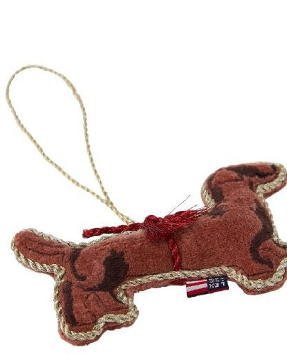 Pehmeä koirahahmo joulukoriste 7 cm