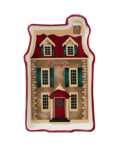 Pieni talokuvioitu lautanen