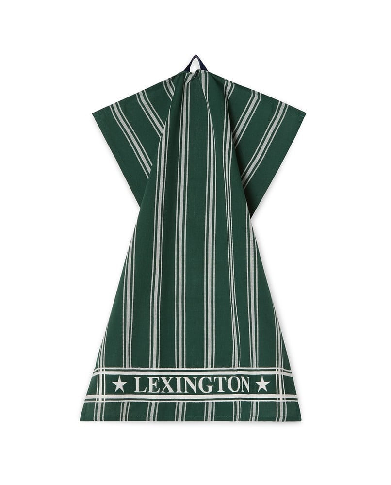 Puuvilla jacquard keittiöpyyhe (2 kpl setti) vihreä/valkoinen