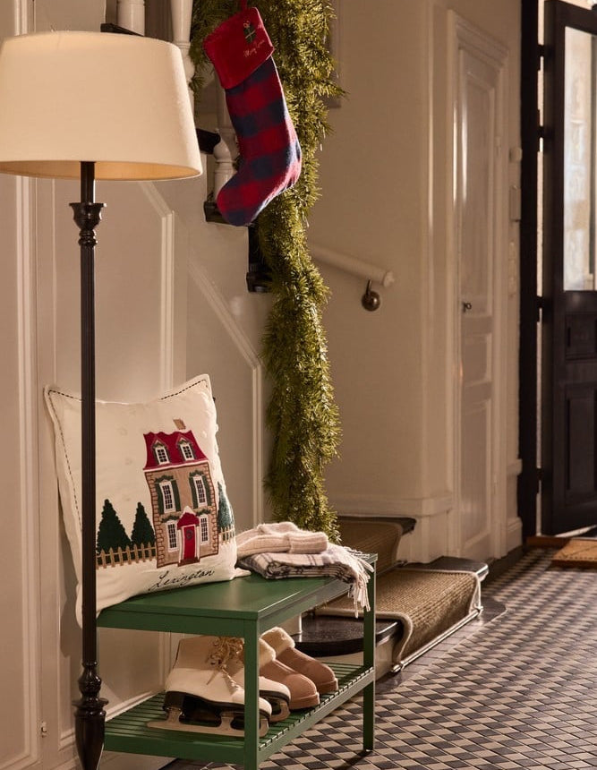 Talo tyynynpäällinen, luomupuuvillasamettia 50x50 cm