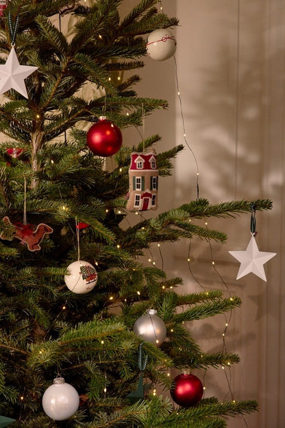 Metallitähti 12x12cm, valkoinen