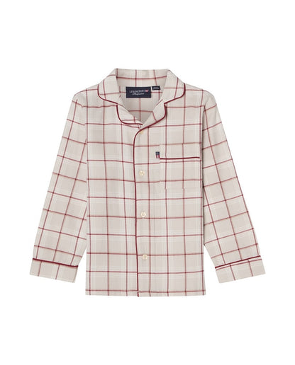 Lasten luomupuuvillainen pyjamasetti (flanelli)