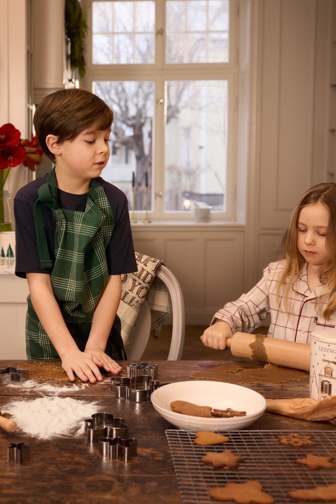 Lasten luomupuuvillainen pyjamasetti (flanelli)