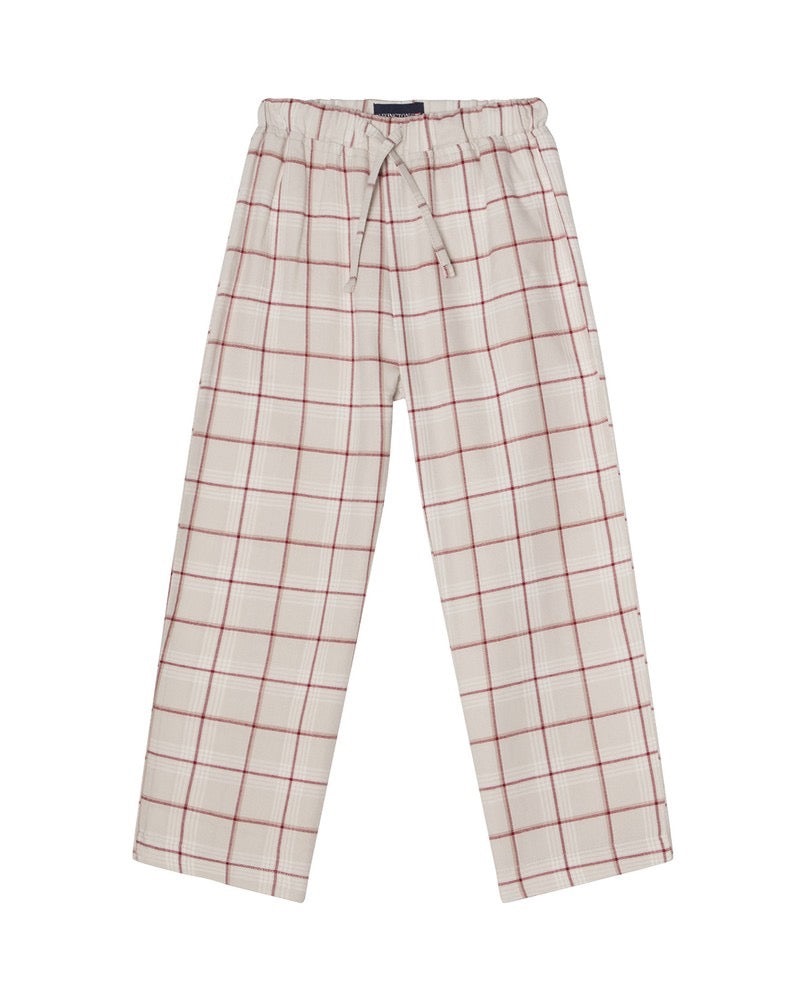 Lasten luomupuuvillainen pyjamasetti (flanelli)