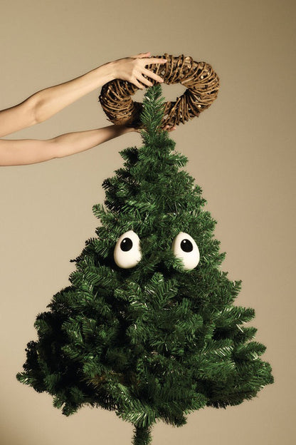 Joulun hauskat lasiset roikkuvat koristeet 2 kpl