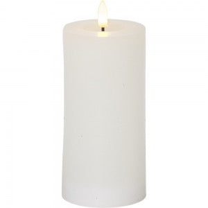 Flamme Flow LED-kynttilä 17,5 cm valkoinen