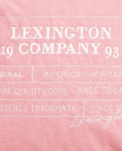 Logo canvaskankainen tyynyn päällinen vaaleanpunainen