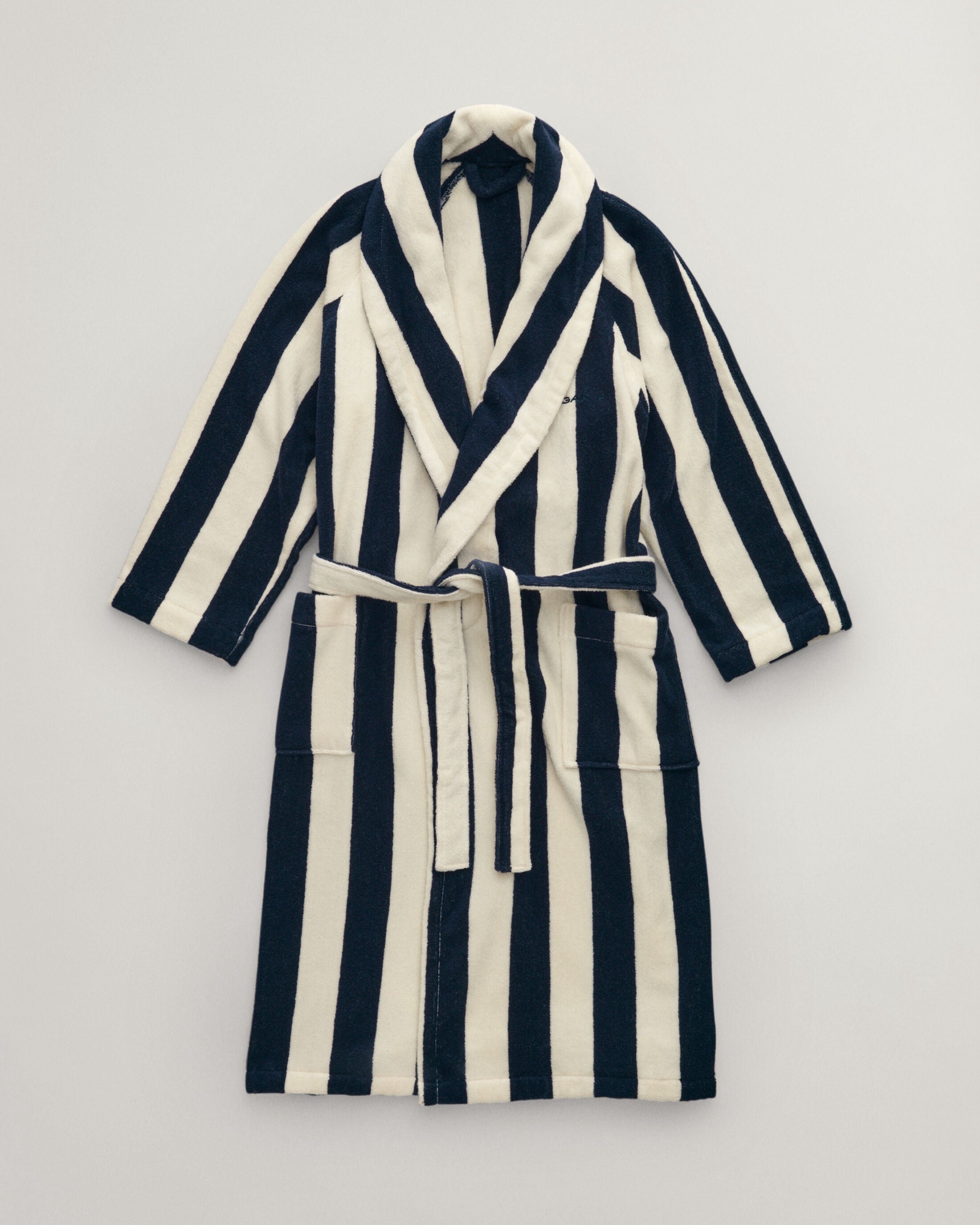 Stripe robe, raidallinen kylpytakki sininen tai turkoosi