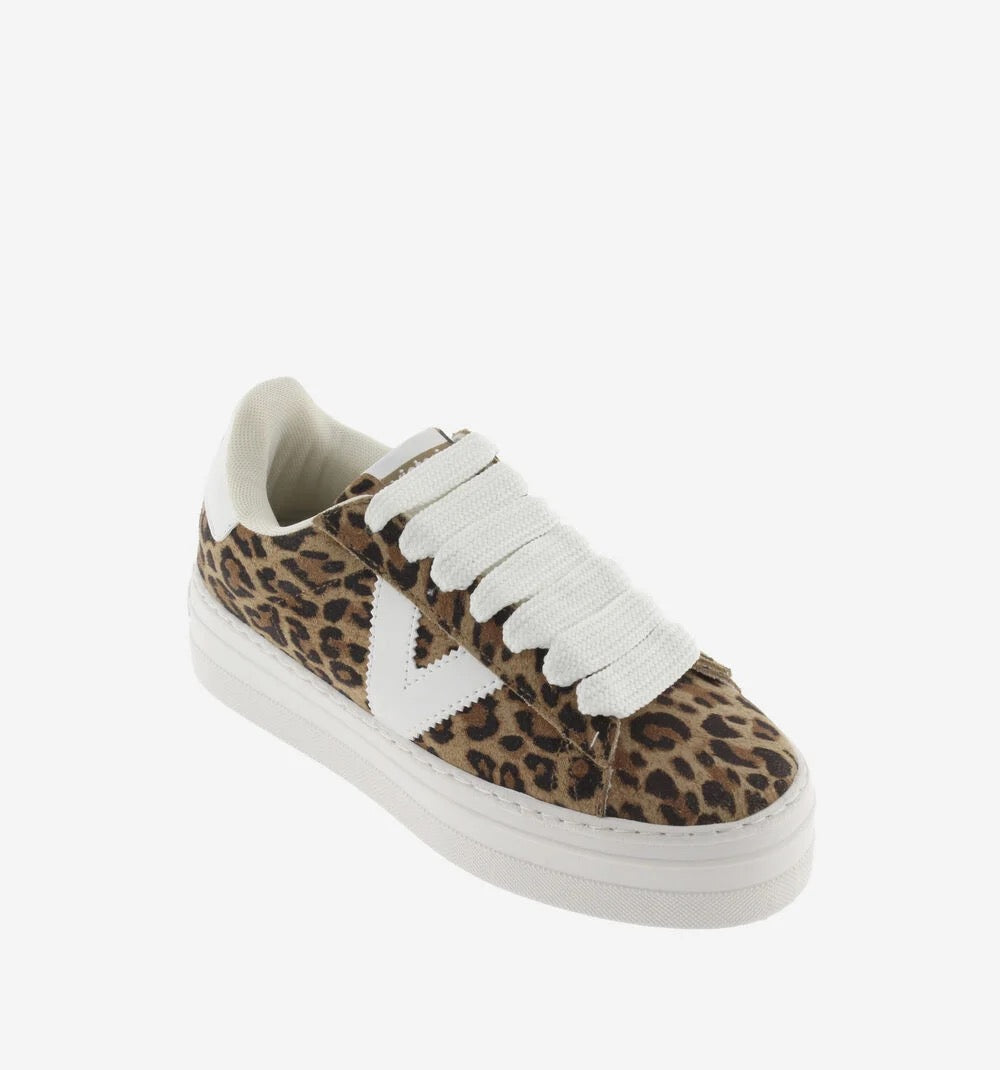 Mokkanahkaiset korkeapohjaiset leoparditennarit 39 (38)