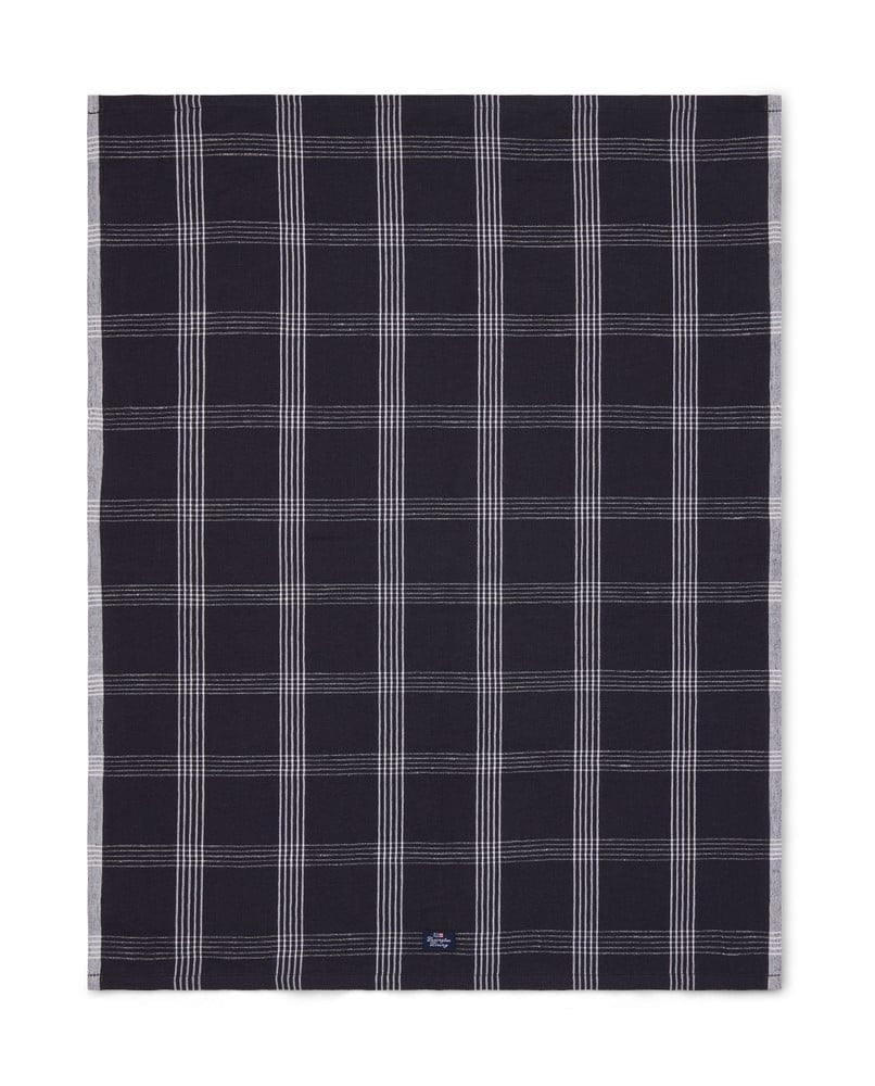 Ruudullinen pellava/puuvilla keittiöpyyhe (kaksi väriä)