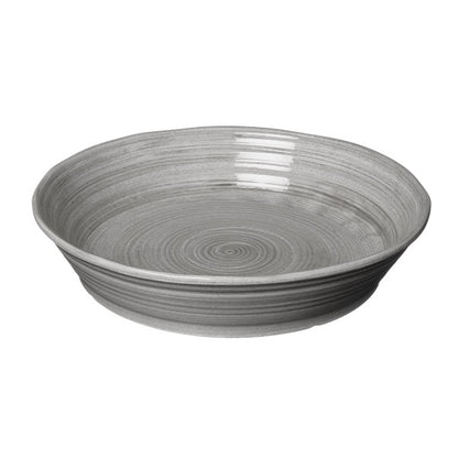 Capri Tarjoiluastia iso (37,5cm) laakea beige, harmaa tai valkoinen