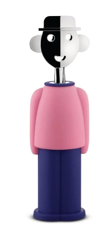 Alessandro korkkiruuvi pinkki-sininen