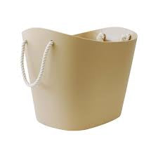 Säilytyskori muovia 19 l  keltainen tai beige