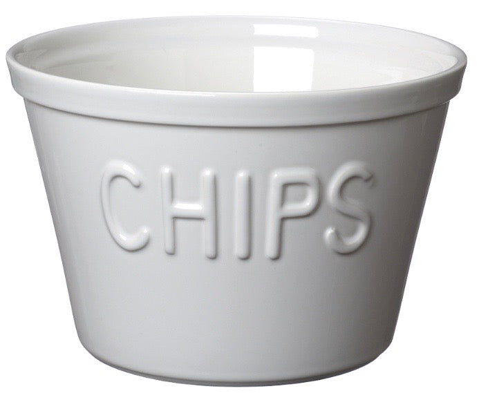 Chips kulho   valkoinen/kulta